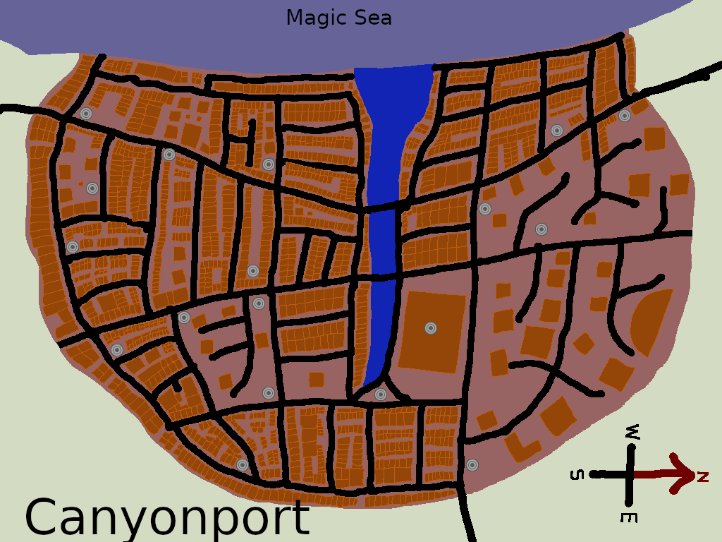 Map of Canyonport